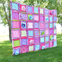 Twin Size Quilt Homemade Quilts for Sale, Teen Girl Room Decor, Pink Bedding Boho Comforter for Girls