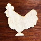 Wooden Chicken Unpainted Wood Farm Animals Make Your Own Sign, Do It Yourself Kit DIY Door Hanger