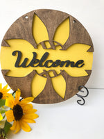 Sunflower Decoration DIY Kits for Adults Unpainted Wood, Make Your Own Sign Fall Welcome Sign