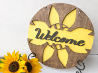 Sunflower Decoration DIY Kits for Adults Unpainted Wood, Make Your Own Sign Fall Welcome Sign