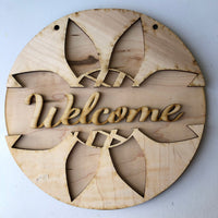 Sunflower Decoration DIY Kits for Adults Unpainted Wood, Make Your Own Sign Fall Welcome Sign