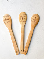 Wood Burned Spoons Prank Gift, Gifts for Her Kitchen Decor