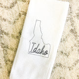 Idaho Map Decorative Hand Towel, State Hand Towel, State Love Idaho Gifts Travel Gift for Women