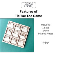 Tic Tac Toe Board Wooden Board Games, Bulk Birthday Party Favor and Make and Take for Kids, Family Game Night Gift for Kids