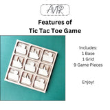 Cat and Dog Tic Tac Toe Board Wooden Board Games, Bulk Birthday Party Favor and Make and Take for Kids, Family Game Night Gift for Kids