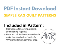 Rail Fence Rag Quilt Pattern