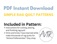 Easy Peasy Baby Rag Quilt Pattern