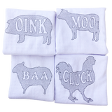 Farmhouse Kitchen Towels | Cow, Chicken, Sheep, Pig