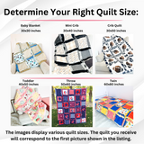 Handmade Baseball Rag Quilt Bedding | Sports Themed Blanket for Kids | Available in Baby, Toddler, and Twin Sizes